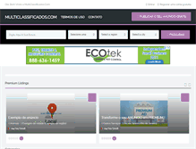 Tablet Screenshot of multiclassificados.com